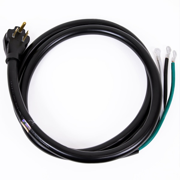 Dr Infrared Heater 9 Feet 50A Power Cord with NEMA 6-50P Plug Open End with Eyelet 6-2 Gauge UL listed, Black DR-PS101 - main